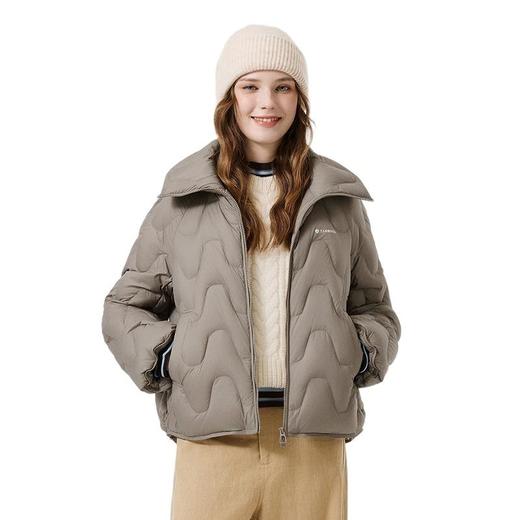 坦博尔 女翻领短款轻羽绒服 TB5330272A 商品图2