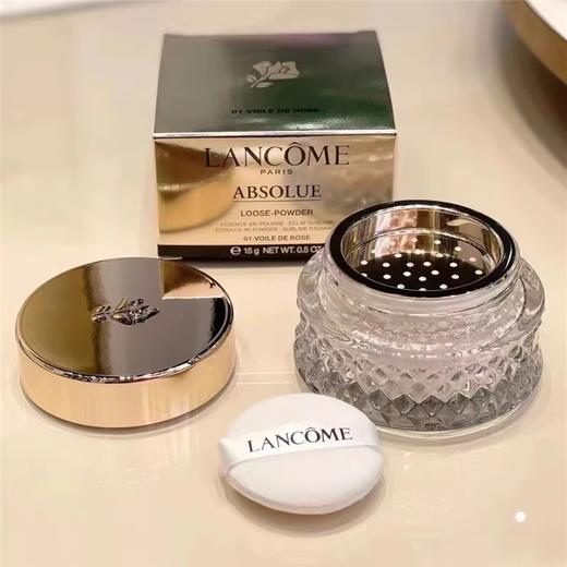 兰蔻新版菁纯玫瑰精华散粉 01 定妆散粉 15g 哑光质地 商品图0