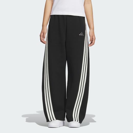 Adidas阿迪达斯STORY DOUBLE KNIT BANANA PANT 三条纹舞动系列针织宽松运动休闲香蕉裤KB8998 商品图0