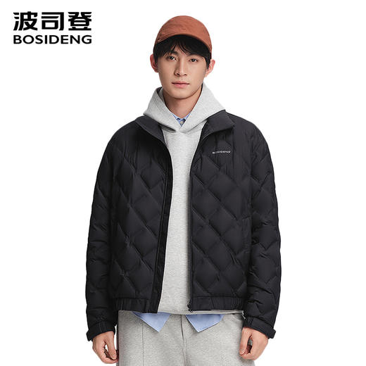 波司登轻薄羽绒服男士短款2025秋冬季新款立领保暖外套B250135321 商品图0