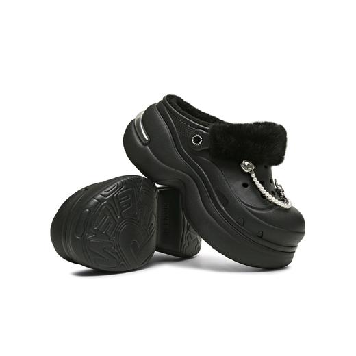 【云粉节】BF楼天美意2025年冬季加绒厚底学院拖鞋女鞋洞洞鞋CIB06DH5吊牌价599活动价439 商品图4