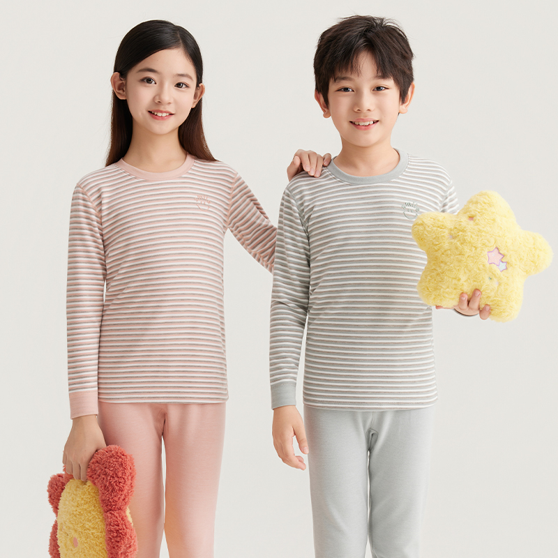 【商场专柜高品质羊毛蚕丝保暖套装69.9元任选2套】120-170码A类280克加厚亲子款石墨烯保暖速热内衣套装