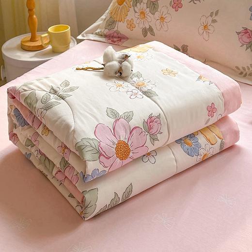 里外全棉印花夏被 可水洗新疆棉花夏凉被 商品图2
