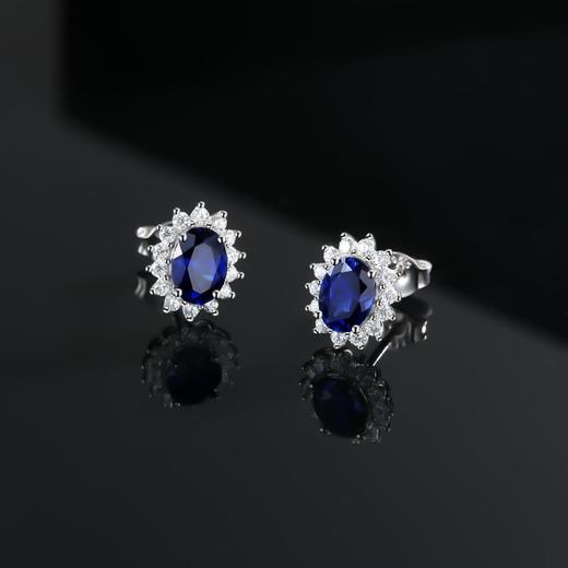 【任2件减20】古蝶高级定制培育蓝宝石红宝石祖母绿系列项链手链戒指耳钉【配证书+精美首饰盒+礼袋】 商品图2