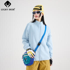 【秋冬新品！88元秒杀！】LUCKY DEER幸运鹿秋冬季时尚摇粒绒开衫外套户外轻保暖外套