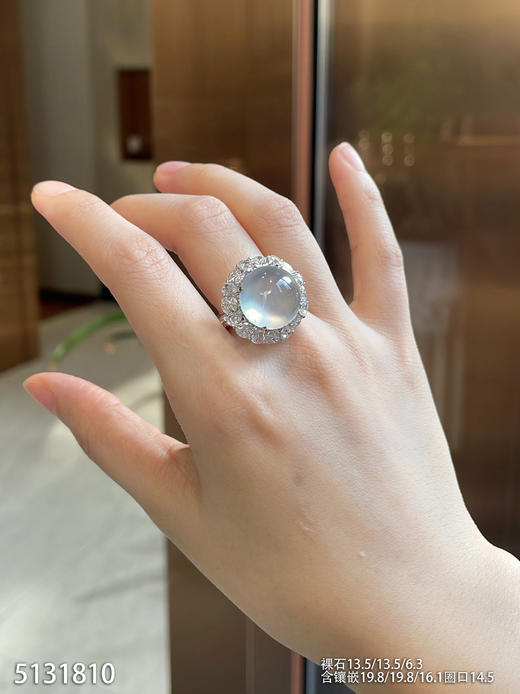 玻璃种蛋面戒指  82999【5131810】 商品图4