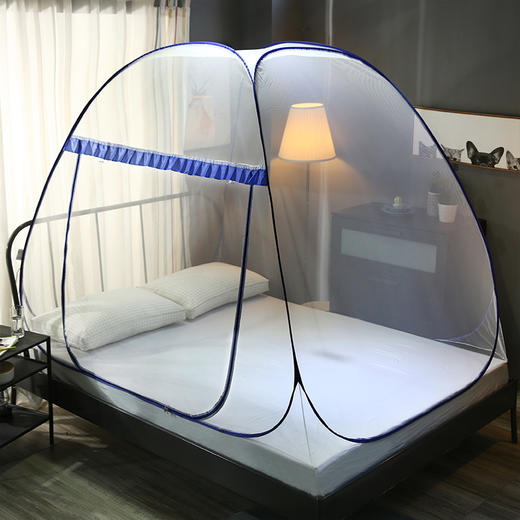 俞兆林 免安装蒙古包蚊帐1.5米床宝蓝色 YZL-24054 商品图3