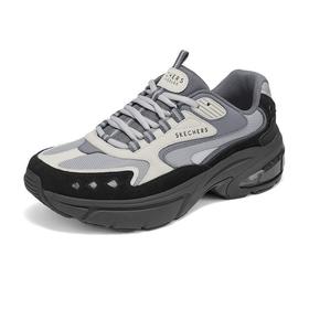 Skechers斯凯奇 男绑带老爹鞋 183214-DKGY