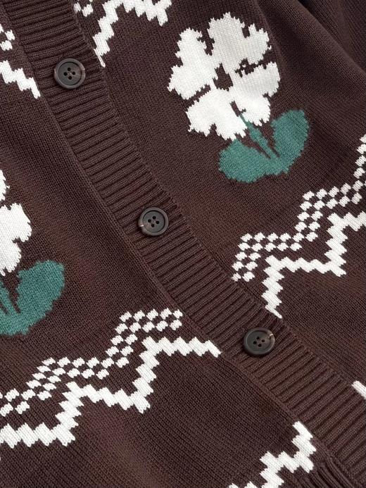 【美拉德复古提花宽松针织开衫外套】周四（10.16）上午10点上架 Dz家秋冬新款 深棕为主色调，融合复古提花与宽松的版型，将文艺复古感与秋日温暖感完美结合！无标发货，10.15日上新！ 商品图10