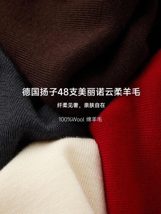 舒软肌底衣 48支美丽诺羊毛无缝一体打底衫FCF3WST097、FCF3WST098 商品图6