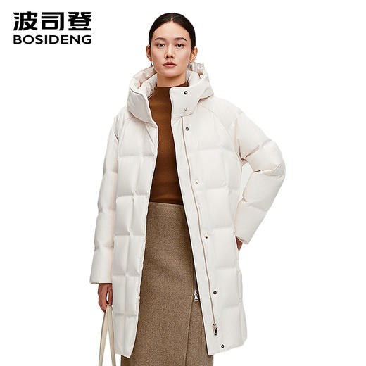 波司登2025新款羽绒服女中长款鹅绒B250244164 商品图0