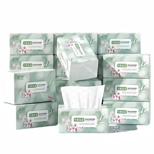 蓝漂 白色气垫压花抽纸5层300张*24包 LP0BD024B 商品图0