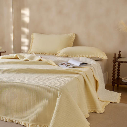 【牛奶绒床盖】牛奶绒床盖三件套秋冬保暖床单纯色绒布毯子床盖枕套 商品图7