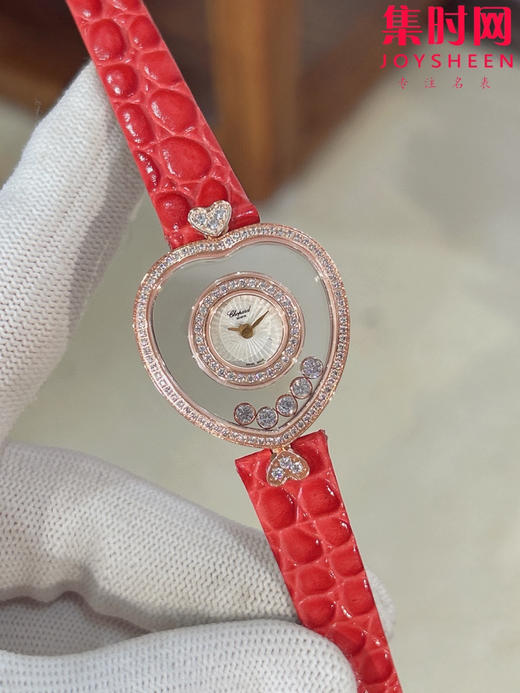 萧邦经典Happy diamonds系列 新款女款爱心心形快乐钻系列 女士腕表 表径26mm 心形钻圈表盘 商品图0