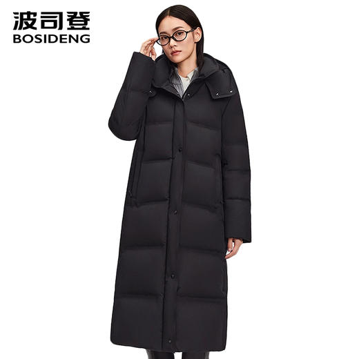 波司登2025新款女鹅绒长款保暖羽绒服B250244198 商品图0