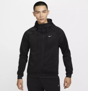 【耐克】B座5楼 Nike耐克男子训练夹克冬季保暖连帽休闲外套NIKE THERMA-FIT FZ1108-010