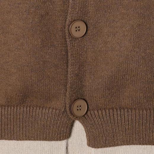 72111SDSA男士秋冬新款痞帅男装极简风撞色拼接假两件毛衣开衫针织衫 商品图3