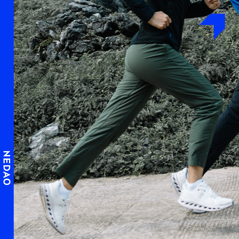 内道新品聚能卷跑步长裤男士抗湿冷保暖轻量越野户外运动长裤男裤