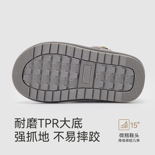 英氏儿童靴子冬季加绒雪地保暖女童秋冬棉靴男童短靴户外百搭潮流 商品图3