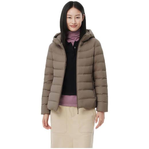 坦博尔 女短款轻薄连帽羽绒服 TBF310238A 商品图5