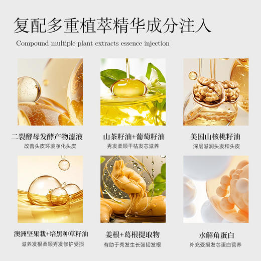 【2瓶领券到手价68元】加拿大Rosefen 黑草籽油强韧健洗发露550ml/瓶 强韧秀发 商品图5