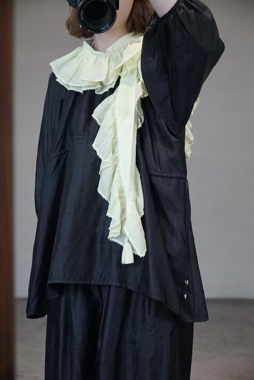 BUNON 圆领后开扣长袖衬衫​​(2色可选) 商品图10