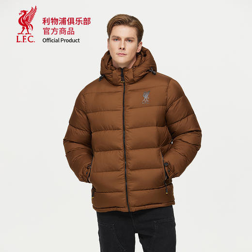 【官方正版】利物浦俱乐部 | 秋冬款棕色棉服户外保暖外套 商品图1