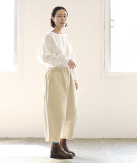 tumugu米白萝卜裤