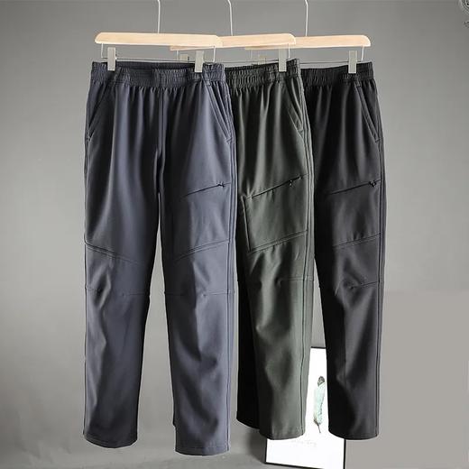 冬款袅版软壳裤 机能加厚加绒户外休闲裤 登山休闲百搭耐穿长裤 商品图0