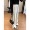 优选丨【600g羊毛开衩直筒裤】高支羊毛面料 宽松挺阔版型 巨显瘦 不臃肿 商品缩略图5