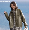 马得工地/MDGDWT251125/亮色基础分割翻领皮夹克 商品缩略图0