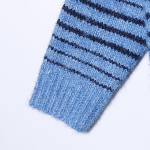 22657SDSA男士秋冬新款痞帅男装潮牌简约撞色条纹圆领针织衫毛衣百搭 商品图4