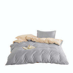 無印良品 A类大豆棉灰四件套灰丝格 MJ-T2024-0299