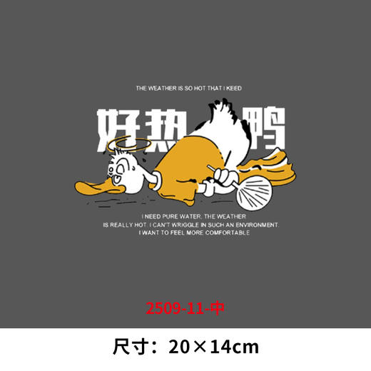 卡通动物小鸭子烫画印花贴装饰服装DIY热转印衣服熨斗烫画 商品图8