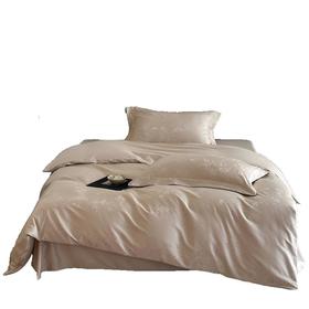 彼加曼 100S长绒棉大提花床饰套件-杏黄200*230cm BGM-T2548