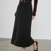 LJ9056 2025冬季新款女装高腰包臀开叉半身裙女中长款A字裙 商品缩略图1
