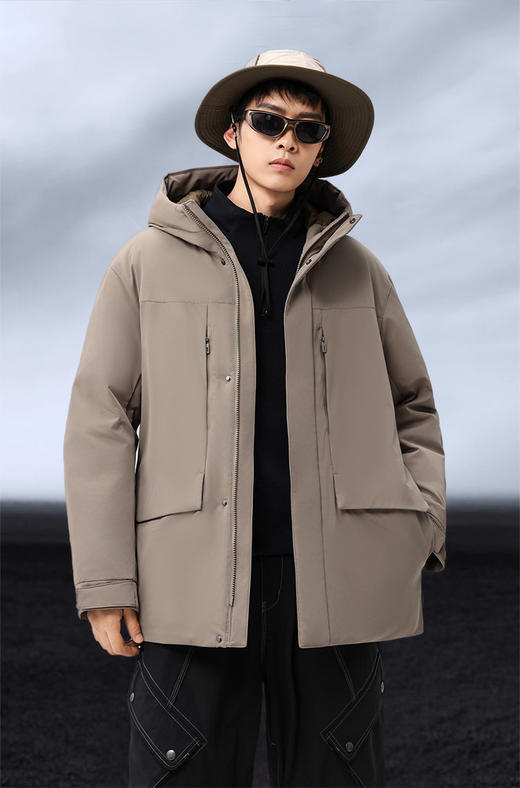 2025冬新款户外机能男士商务休闲短款探险羽绒服露营百搭2012【个调羽绒服专场】 商品图2