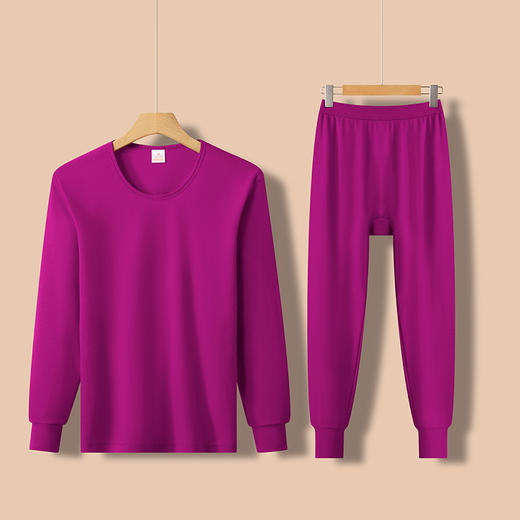 秋冬【纯棉秋衣秋裤套装】中老年人大码妈妈保暖内衣 抗静保暖女士 商品图9