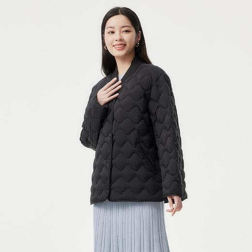 坦博尔 菱格羽绒服女小香风 TBF310252A 商品图4