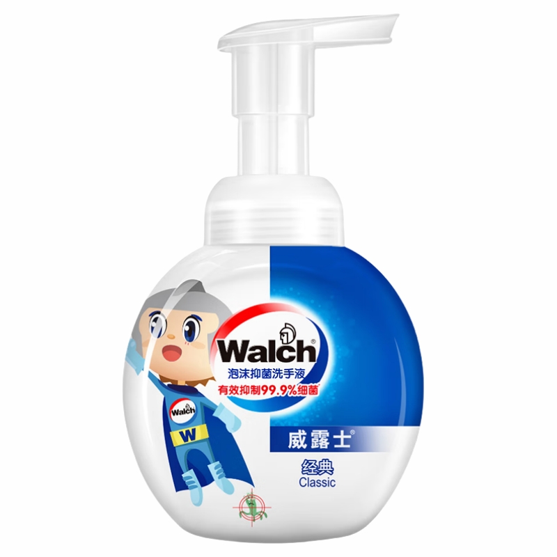 威露士 经典泡沫抑菌洗手液300ml*1瓶(新老随机) WJD30001P
