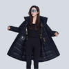 2025冬季新款女士长款鹅绒重磅加厚高进黑风衣羽绒服8768 商品缩略图2