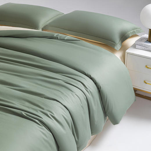 無印良品 A类60支纯棉床上四件套松绿 MJ-T2024-0290-1 商品图4