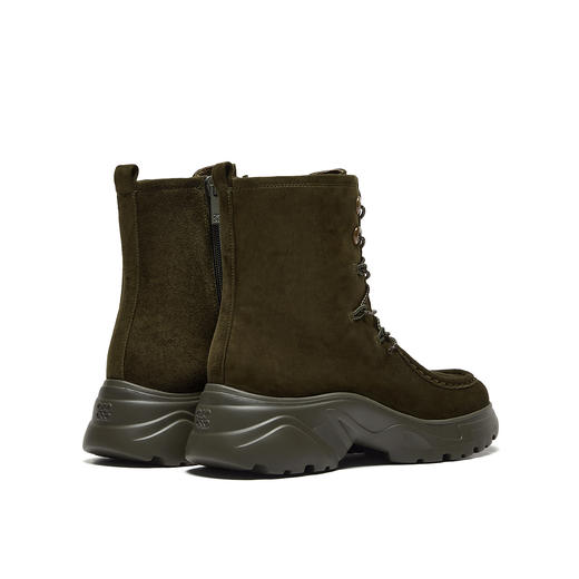 BF楼真美诗热可可2025新冬款羊皮复古袋鼠鞋马丁靴厚底运动靴短靴女吊牌价2098折后价1698 商品图2