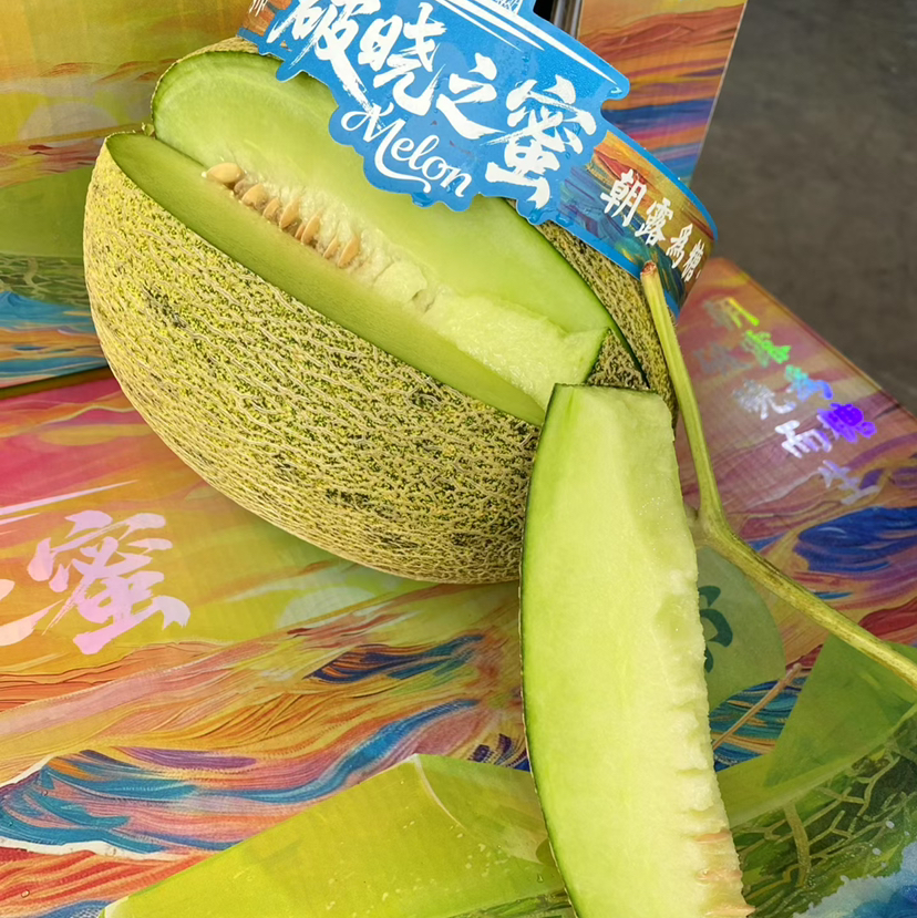 【青帝蜜瓜】脆嫩多汁，香味独特，特别爽口的一款瓜，值得一试