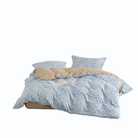 無印良品 A类色织双层纱四件套凯瑟蓝 MJ-T2024-0297