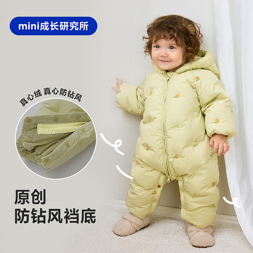 【真心绒】迷你巴拉女童羽绒连体衣宝宝婴儿可爱爬服2025冬新款 商品图4