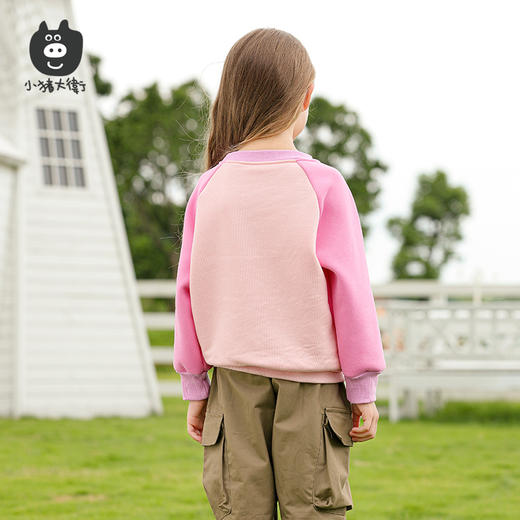 小猪大卫秋冬儿童卫衣宝宝加绒圆领套装保暖单上90-120 商品图1