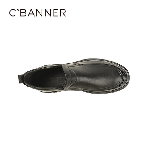 千百度冬季男鞋柔韧牛皮帮面商务休闲A25525673 商品图2