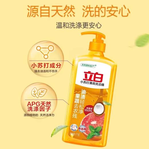 立白 小苏打薄荷洗洁精1kg*1瓶 BJSH1K01P 商品图3