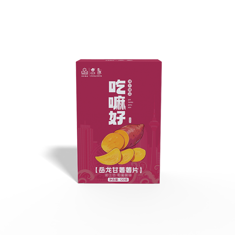 津农精品 莲到家 岳龙甘薯薯片120g*3盒
